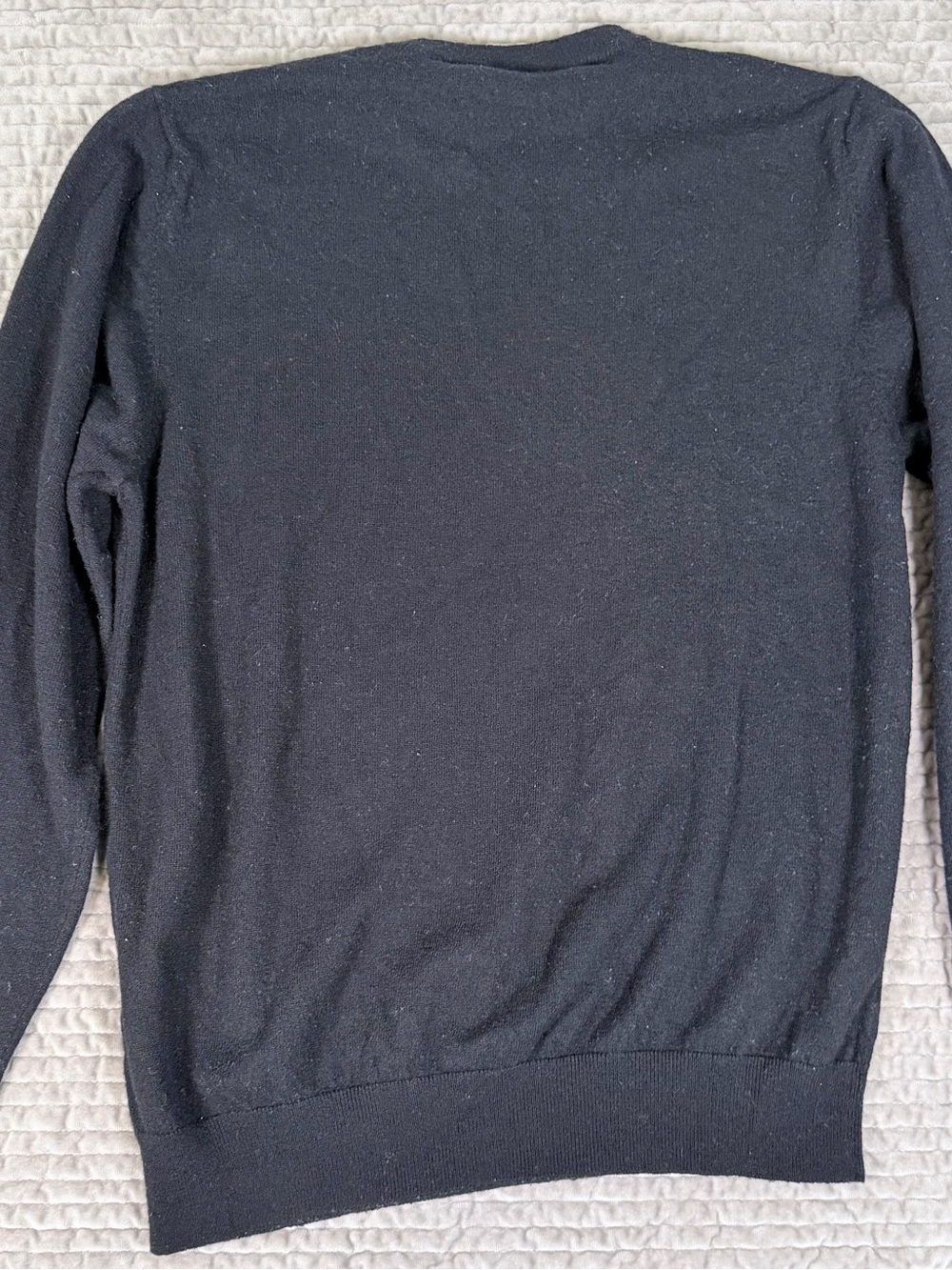 CARHARTT‎ WIP Madison Sweater Men's Small Black Merino Lambs Wool Blend Crewneck - Picture 6 of 6